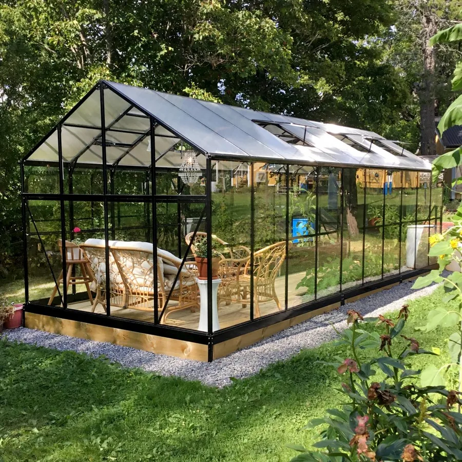 Metalcraft glasväxthus 16 m²